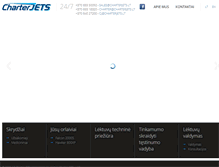 Tablet Screenshot of charterjets.lt
